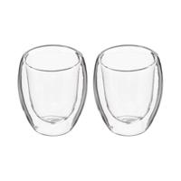 Set van koffiekopjes Secret de Gourmet Transparant Kristal 70 ml - thumbnail