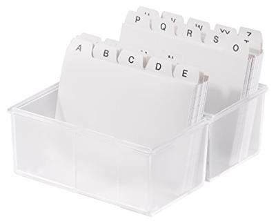 HAN DIN A6 976-63 Kaartenbox Doorschijnend, Helder Aantal kaarten (max.): 400 kaarten DIN A6 liggend