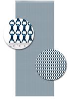 Vliegengordijn Aluminium Blauw - 90cm x 210cm - thumbnail