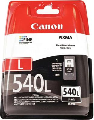Canon PG-540L inktcartridge 1 stuk(s) Origineel Normaal rendement Zwart Canon PG-540L inktcartridge 1 stuk(s) Origineel Normaal rendement Zwart