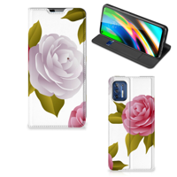 Motorola Moto G9 Plus Smart Cover Roses - thumbnail