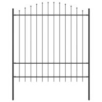 Tuinhek 3 pcs Grijs 170 x 215 cm Gepoedercoat staal - thumbnail