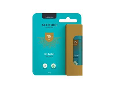 Attitude Lippenbalsem spf 15 coconut 8,5gr.