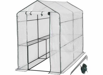 Teien broeikas 186x120x190 cm - Tuinkas | Serre | Kweekkas - Incl. 4 metalen kweekplanken