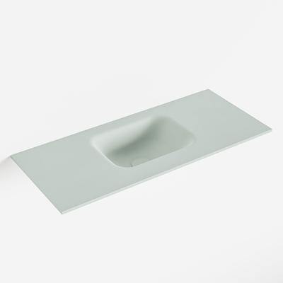 MONDIAZ LEX Greey solid surface inleg wastafel voor toiletmeubel 70cm. Positie wasbak midden