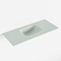 MONDIAZ LEX Greey solid surface inleg wastafel voor toiletmeubel 70cm. Positie wasbak midden - thumbnail