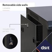 DSI 9U wandkast (kantelbaar) met glazen deur- DS6609-DOUBLE server rack - thumbnail