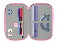 Driedubbele Pennenzak SuperKitties Roze Turkoois 12,5 x 19,5 x 5,5 cm 37 Onderdelen - thumbnail