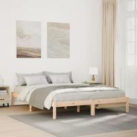 Bedframe extra lang zonder matras massief grenenhout 160x210 cm - thumbnail