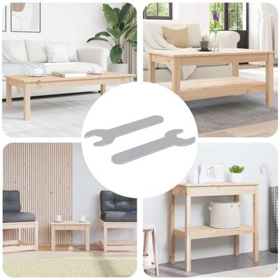 VidaXL Schroefsleutel 2 pcs zilver 13 mm ijzer