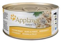 APPLAWS Chicken breast in broth - nat kattenvoer - 70g - thumbnail