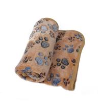 Zachte Pet deken winter hond kat bed mat voetafdrukken warm slapen matras kleine middelgrote honden katten koraal fleece Pet Supplies maat: S (koffie - thumbnail