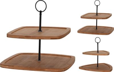 Etagere bamboe 2-laags Etagere bamboe 2-laags