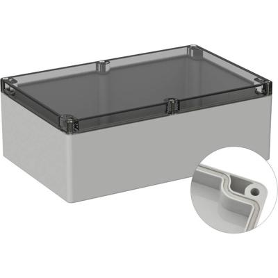 TRU COMPONENTS TC-9065548 Outdoorbehuizing 240.3 x 160.3 x 90 Polycarbonaat Grijs-wit (RAL 7035) 1 stuk(s)