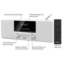 TechniSat DIGITRADIO 3 Radio DAB+, VHF (FM) CD, USB, Bluetooth Incl. afstandsbediening, Wekfunctie, Acculaadfunctie Wit - thumbnail