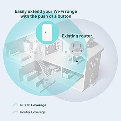 TP-LINK AC750 WI-FI RANGE EXTENDER Wit 10, 100 Mbit/s