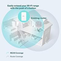 TP-LINK AC750 WI-FI RANGE EXTENDER Wit 10, 100 Mbit/s - thumbnail