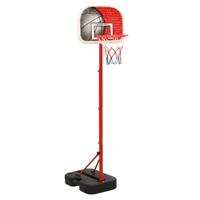 VidaXL Basketbalset draagbaar verstelbaar 138,5-166 cm - thumbnail