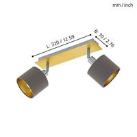 Eglo PlafondspotValbiano 2-lichts - 97537 - thumbnail