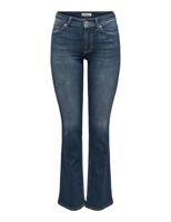 Only Onlblush Mid Flared Dnm Rea260 Noos Flare Dark Blue Denim - thumbnail