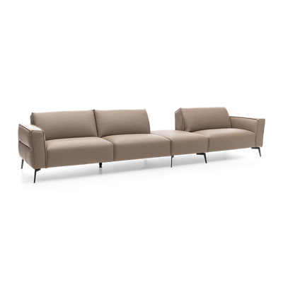 Modulaire Bank T-507 Bruin Leer Modulaire Bank T-507 Bruin Leer