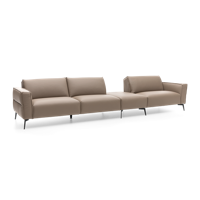 Modulaire Bank T-507 Bruin Leer - thumbnail