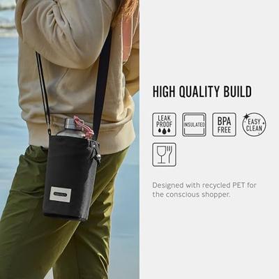 Zwarte Black+Blum Geïsoleerde Flessentas - Koeltas voor fles - Zwart