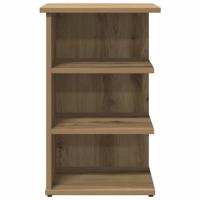 Dressoir 35x35x55 cm bewerkt hout artisanaal eikenkleur - thumbnail