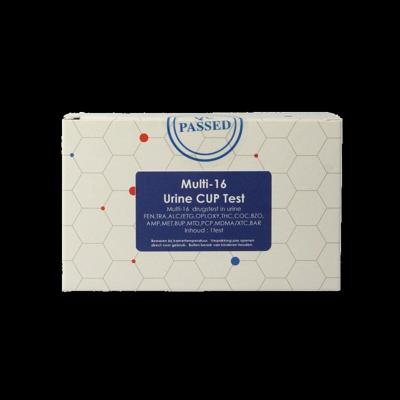 Multi 16 drugstest cup urine 1 Stuks Multi 16 drugstest cup urine 1 Stuks