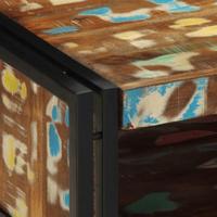 Salontafel 50x50x38 cm massief gerecycled hout meerkleurig - thumbnail