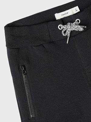 Name it zomer sweat broek jongens - zwart - NkmHonk