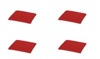 Zitje 40x40x3 zipper Panama brick red (4 stuks) Madison - Madison - thumbnail