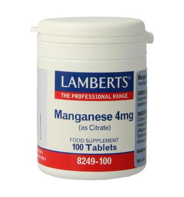 Mangaan (manganese) 4mg 100 Tabletten