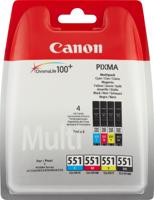 Canon CLI-551 inktcartridge 4 stuk(s) Origineel Normaal rendement Zwart, Cyaan, Magenta, Geel - thumbnail
