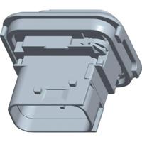 TE Connectivity 1-1564518-1 Female behuizing (board) HDSCS, MCP Totaal aantal polen: 10 Inhoud: 1 stuk(s) - thumbnail