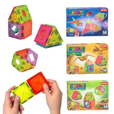 Toi-Toys bouwset magneetpanelen 12-delig