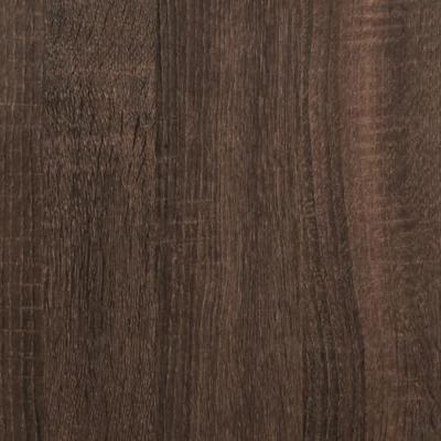 Bedframe bewerkt hout en metaal bruin eikenkleurig 100x200 cm Bedframe bewerkt hout en metaal bruin eikenkleurig 100x200 cm