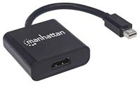 Manhattan 152570 Mini-displayport Adapter [1x Mini-DisplayPort stekker - 1x HDMI-bus] Zwart Afgeschermd, UL gecertificeerd 15.00 cm - thumbnail