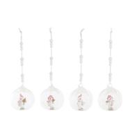 Kerstversiering DKD Home Decor Kristal Hars (7 x 6 x 8 cm) (4 Stuks) - thumbnail