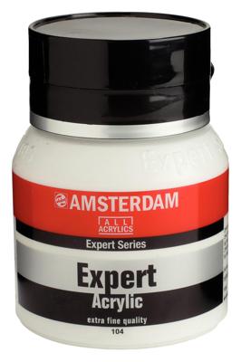 Royal Talens Amsterdam Expert Series Acrylverf Pot 400 ml - Zinkwit 104