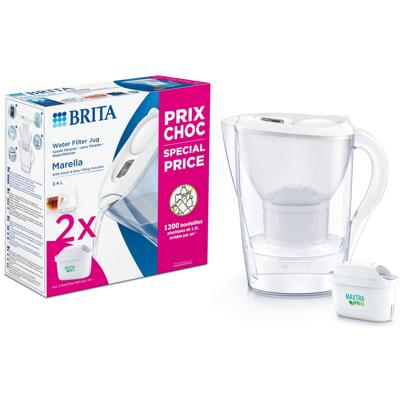 Brita Marella Waterfilterkan Wit + 2 Maxtra Filterpatronen Brita Marella Waterfilterkan Wit + 2 Maxtra Filterpatronen