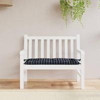 VidaXL Tuinbankkussen 180x50x7 cm oxford stof ruitpatroon zwart - thumbnail