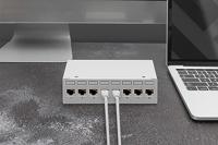 DIGITUS Keystone module Cat-6A afgeschermd - 8 stuks - RJ45 jack - 500 MHz 10GBase-T - AWG 26-22 - Ontwerp - Met vergrendelingshendel - Montage zonder gereedschap - thumbnail