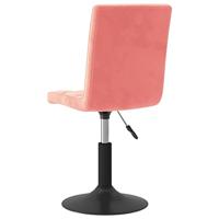 Eetkamerstoelen draaibaar 6 st fluweel roze - thumbnail