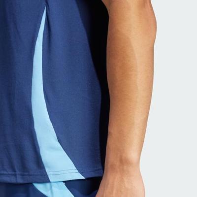 adidas Tiro 24 Competition Polo Donkerblauw Blauw Lichtblauw