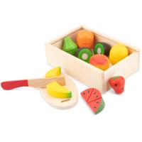 New Classic Toys houten fruitbox snijset - thumbnail