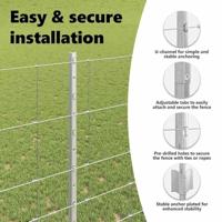 VidaXL Hek met paal zilver 1,4 x 25 m staal - thumbnail