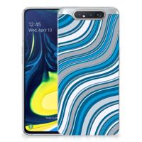 Samsung Galaxy A80 | TPU bumper | Waves Blue - thumbnail