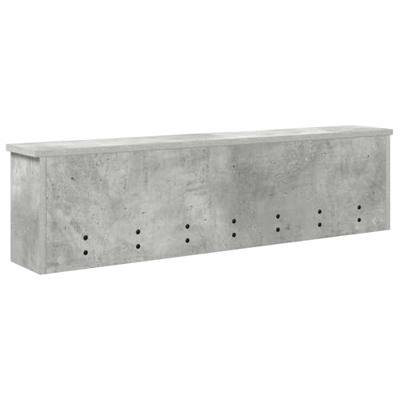 Wandgemonteerde kapstok met plank Betongrijs 100 x 16 x 26 cm Wandgemonteerde kapstok met plank Betongrijs 100 x 16 x 26 cm