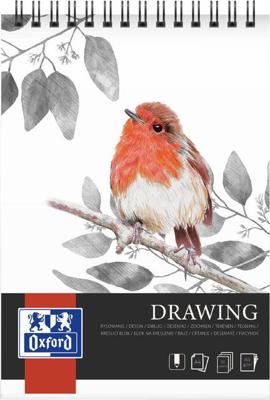 Tekenblok oxford drawing a4 50 vel spiraal | 5 stuks